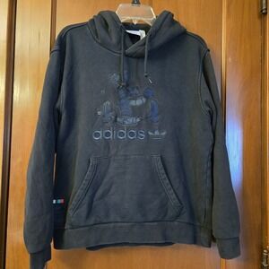Adidas Originals Disney Colab Goofy Hoodie Black GD6022 Men's Size Medium
